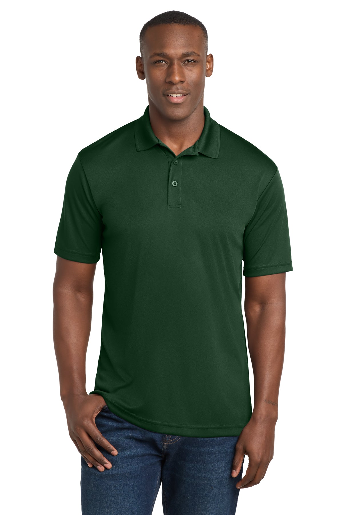 Sport-Tek ST550 PosiCharge Competitor Polo in Forest Green