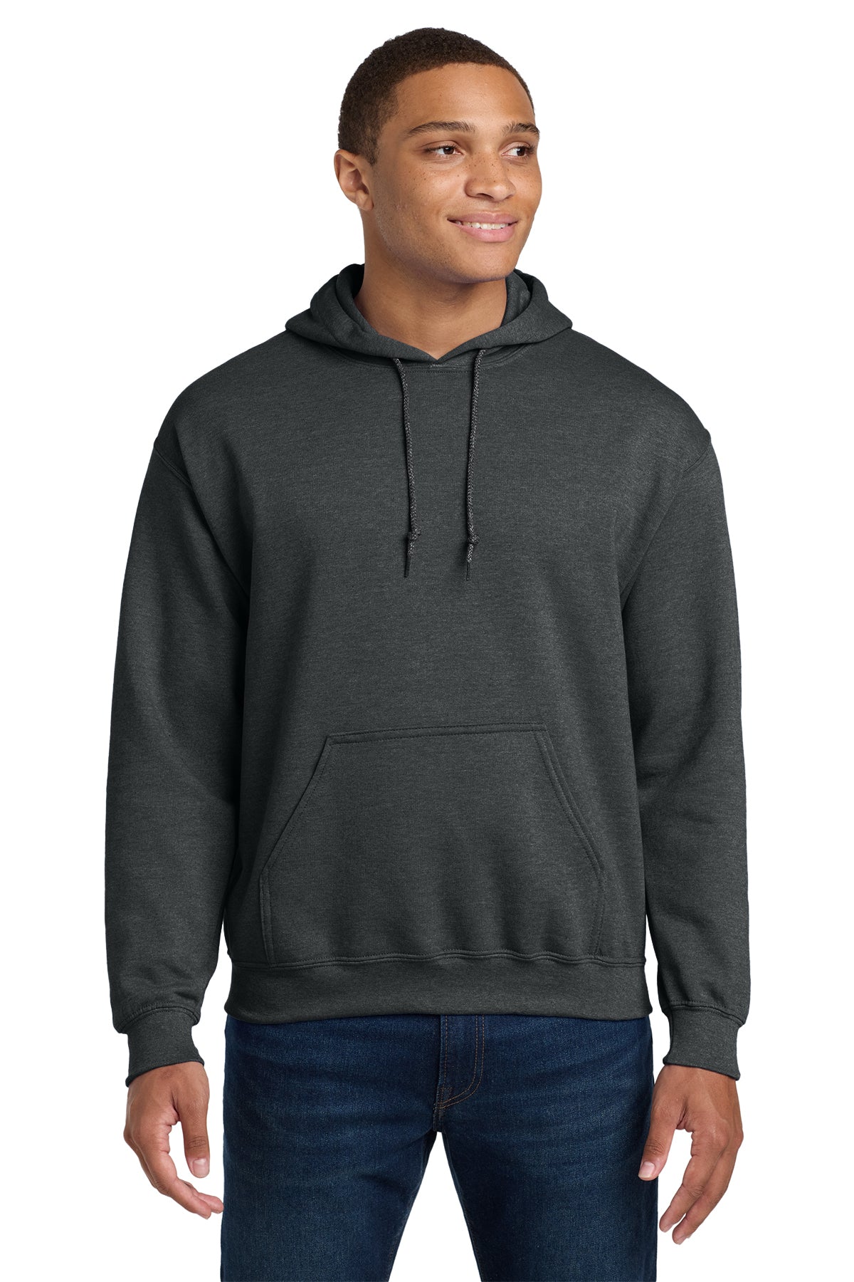Gildan® 18500 Heavy Blend™ Hooded Sweatshirt - Fan Charcoal Heather