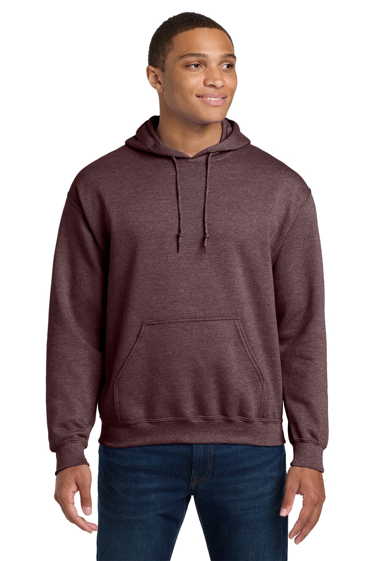 Gildan® 18500 Heavy Blend™ Hooded Sweatshirt - Heather Dark Maroon