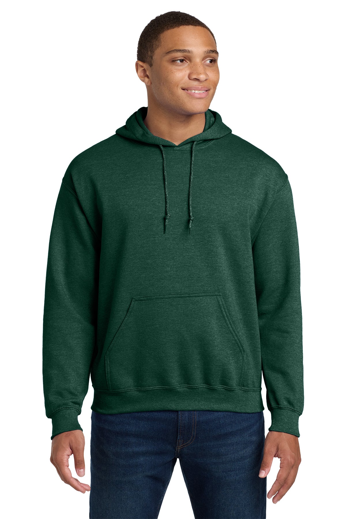 Gildan® 18500 Heavy Blend™ Hooded Sweatshirt - Heather Dark Green