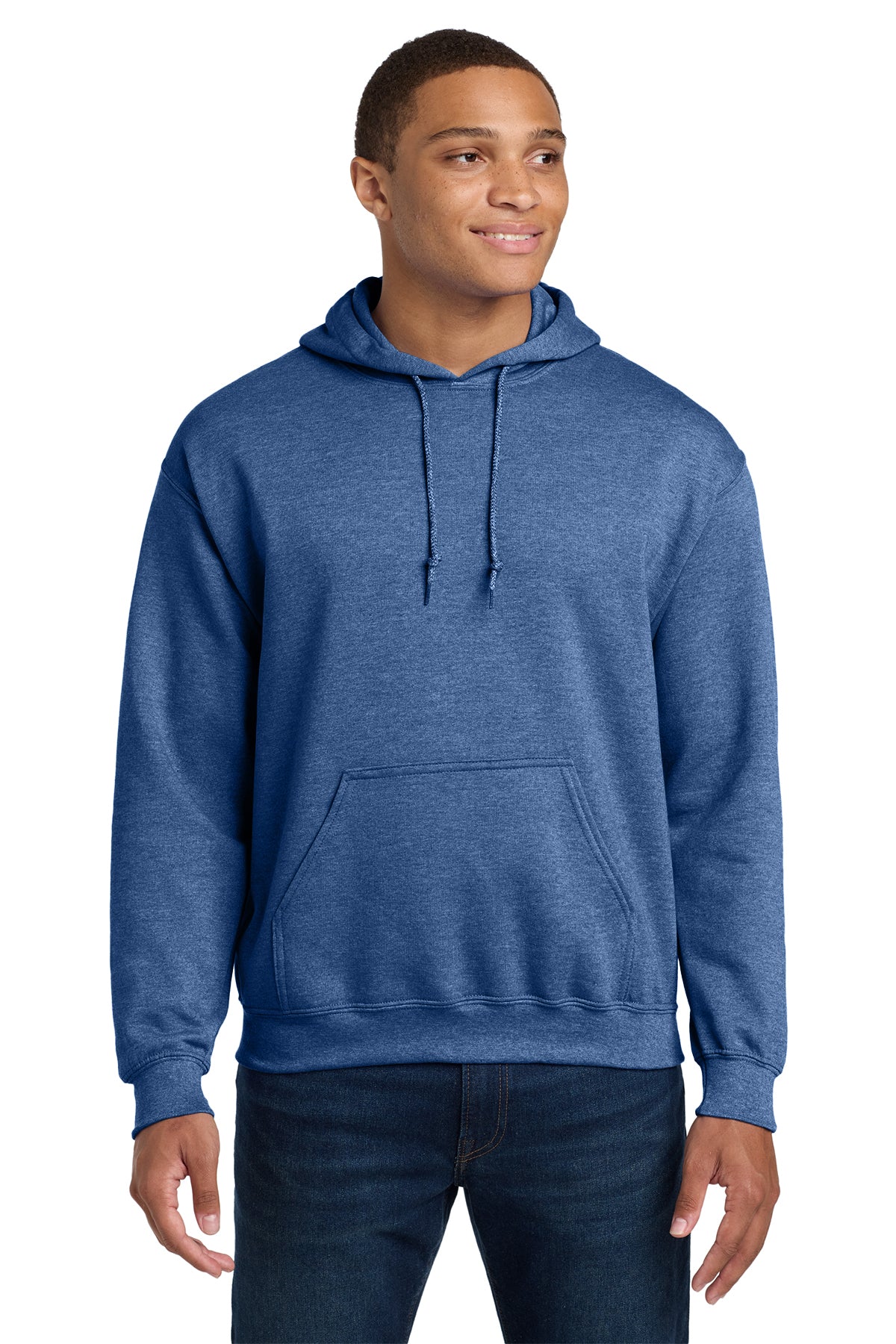 Gildan® 18500 Heavy Blend™ Hooded Sweatshirt - Heather Deep Royal