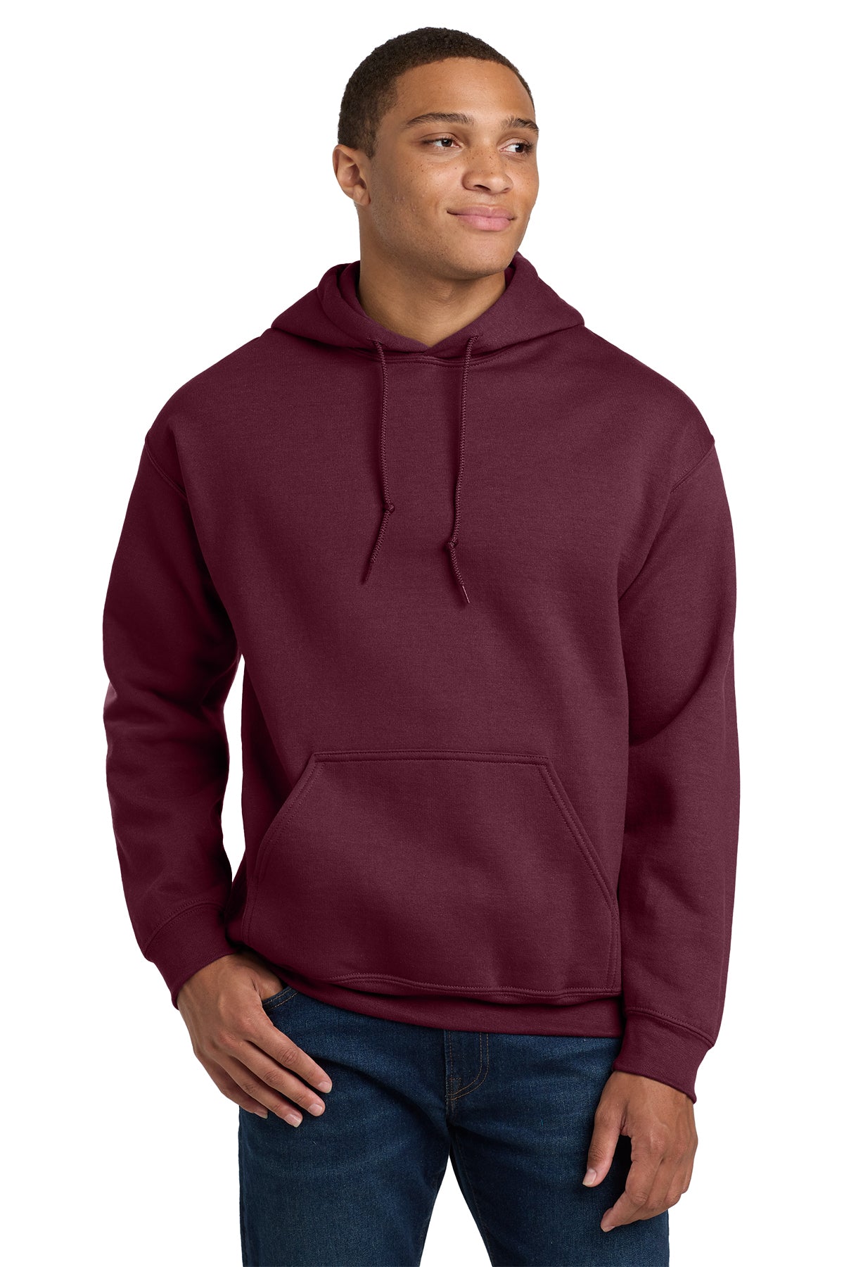 Gildan 18500 Heavy Blend Hooded Sweatshirt in Maroon