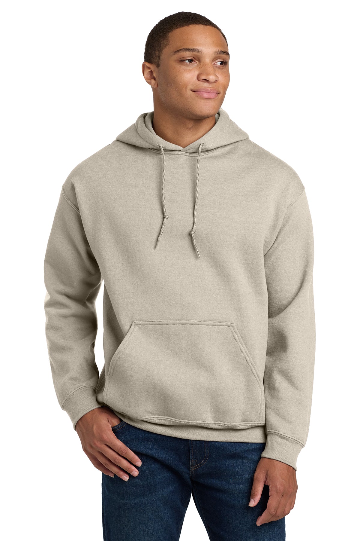 Gildan 18500 Heavy Blend Hooded Sweatshirt in Sand