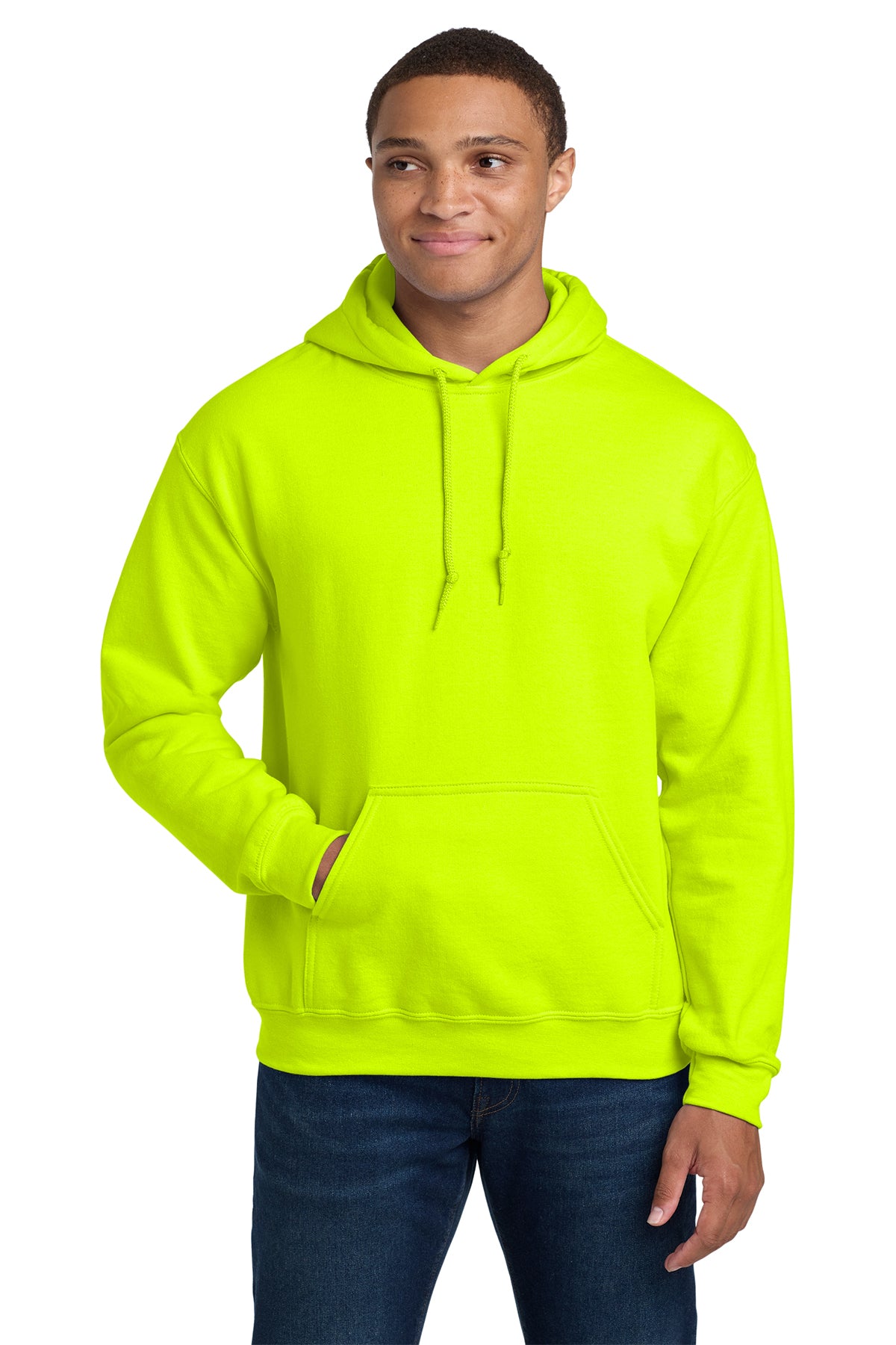 Gildan® 18500 Heavy Blend™ Hooded Sweatshirt - Safety Green