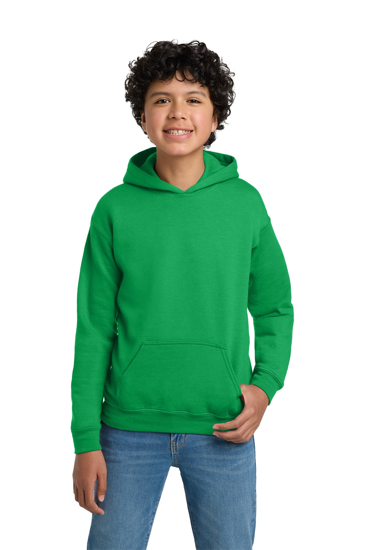 Gildan® 18500B Youth Heavy Blend™ Hooded Sweatshirt - Irish Green