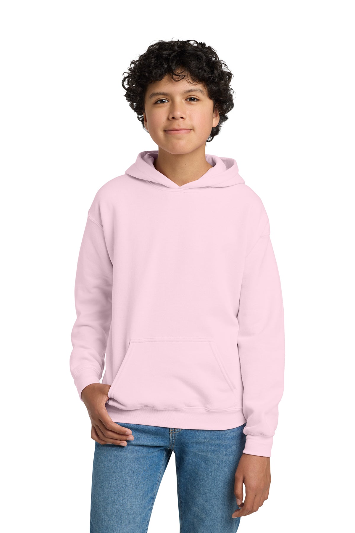 Gildan® 18500B Youth Heavy Blend™ Hooded Sweatshirt - Light Pink