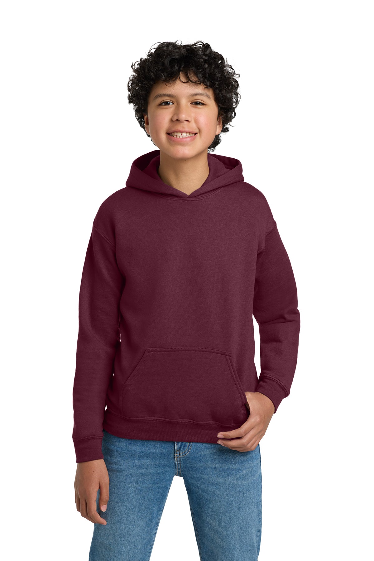 Gildan® 18500B Youth Heavy Blend™ Hooded Sweatshirt - Maroon
