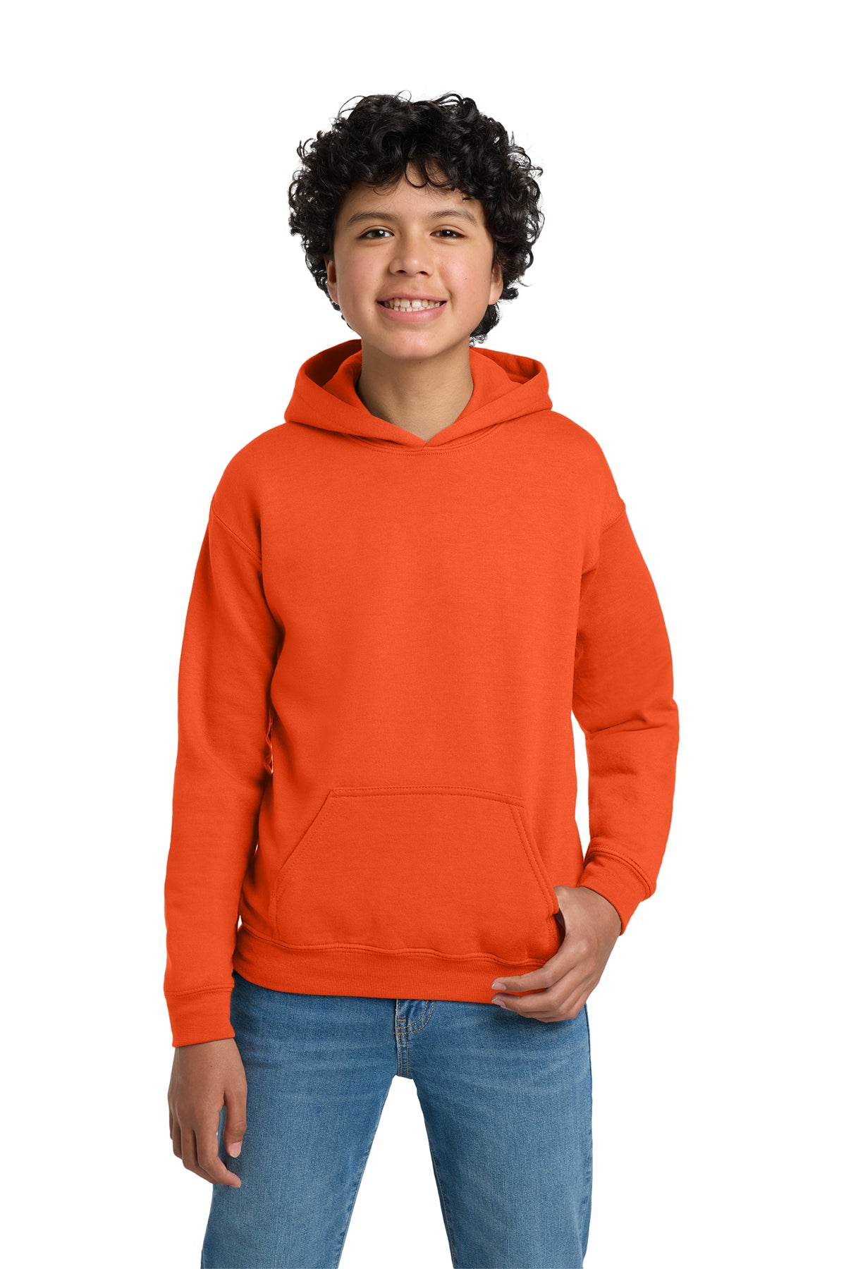 Gildan® 18500B Youth Heavy Blend™ Hooded Sweatshirt - Orange
