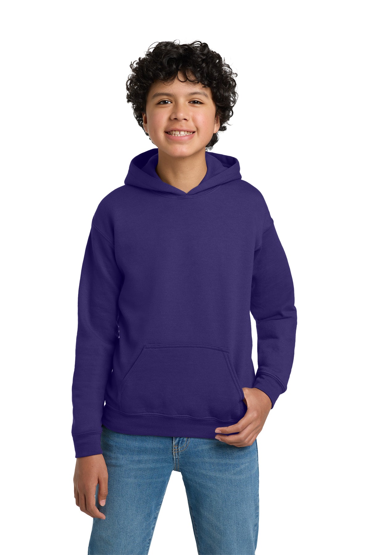 Gildan® 18500B Youth Heavy Blend™ Hooded Sweatshirt - Purple