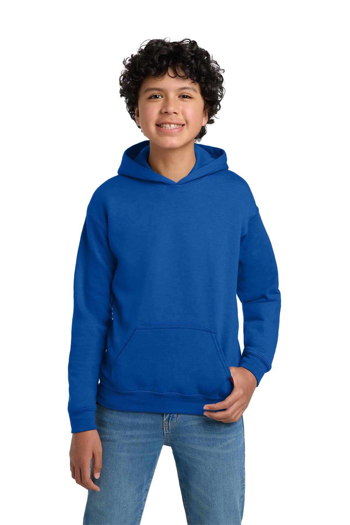 Gildan 18500B Youth Heavy Blend Hooded Sweatshirt in Royal