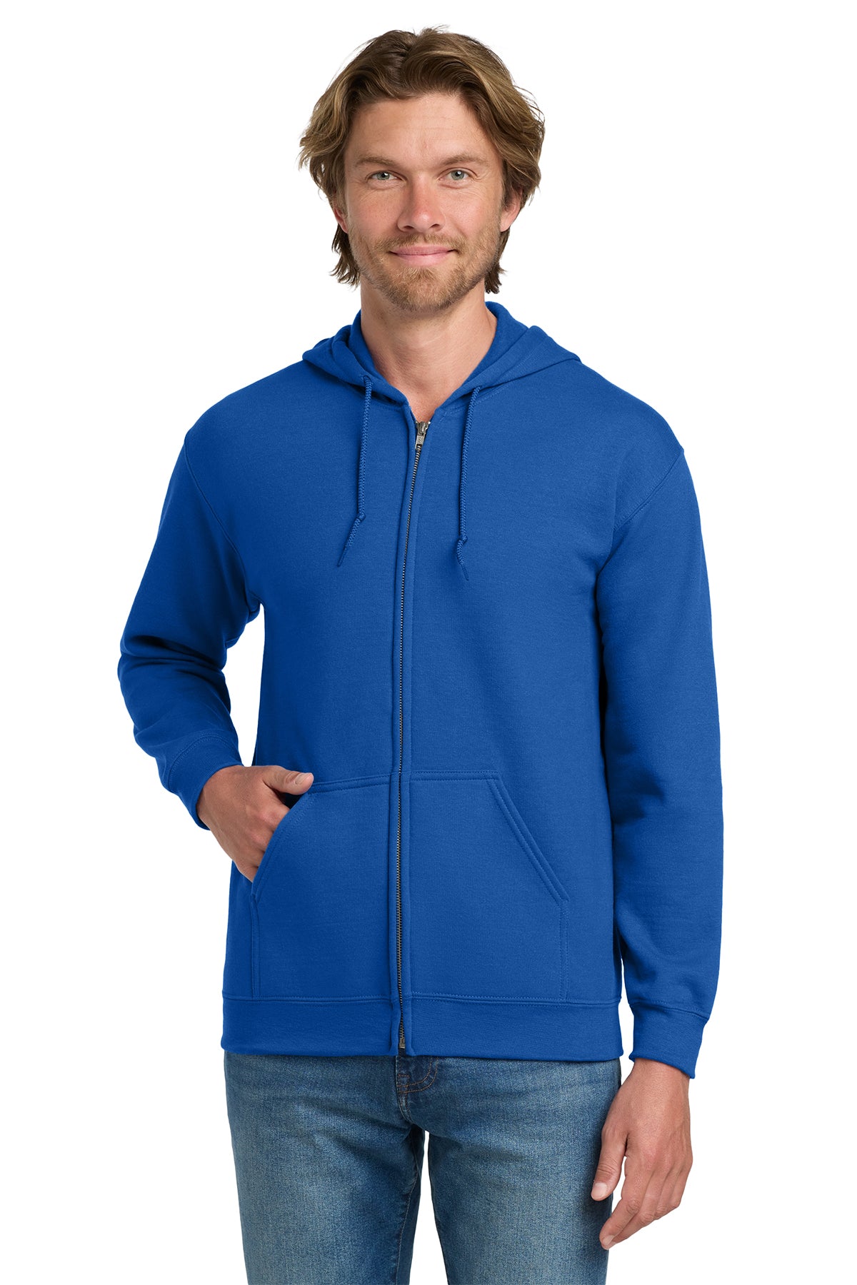 Gildan® 18600 Heavy Blend™ Full-Zip Hooded Sweatshirt - Royal