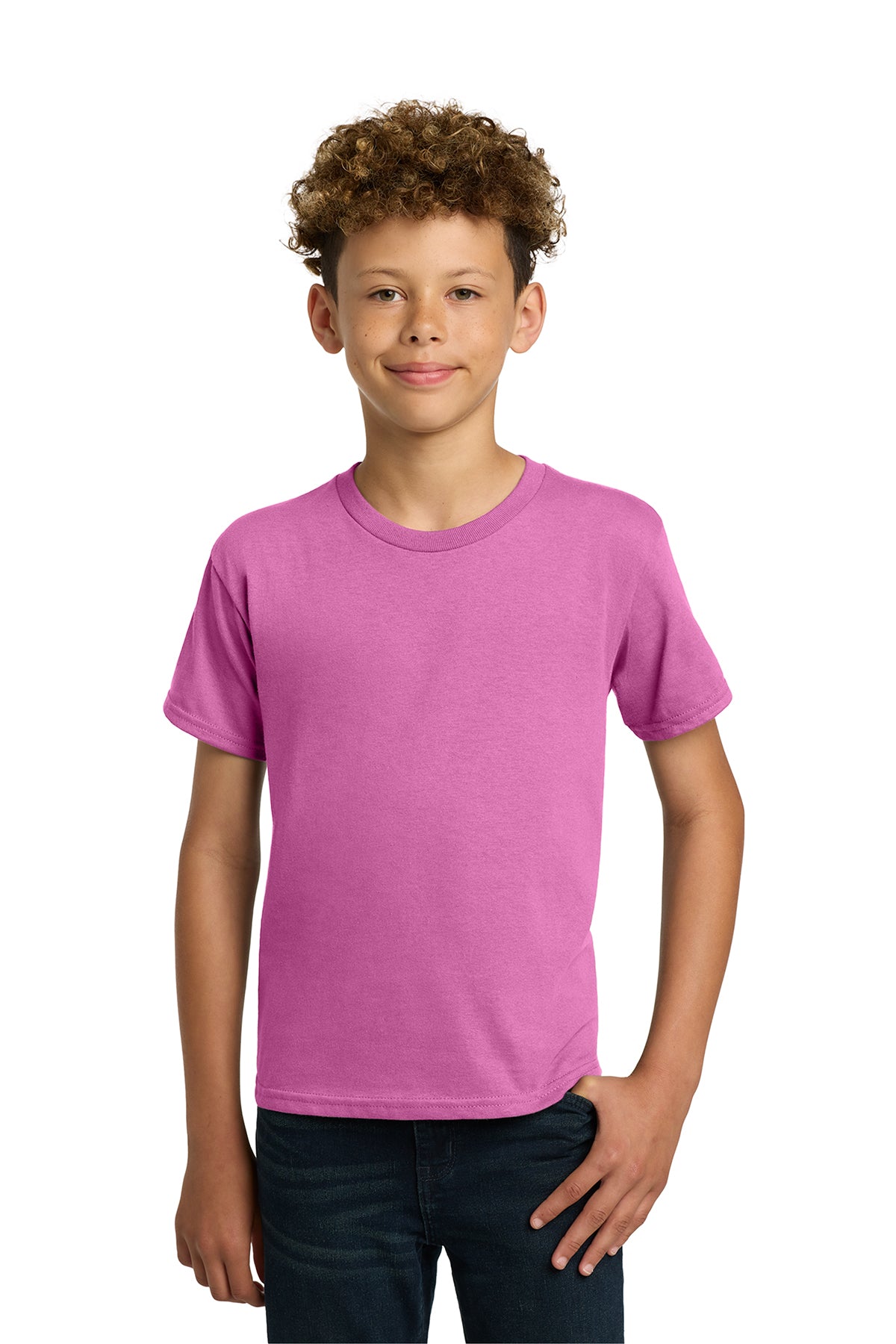 Gildan® 5000B Youth Heavy Cotton™ 100% Cotton T-Shirt - Azalea