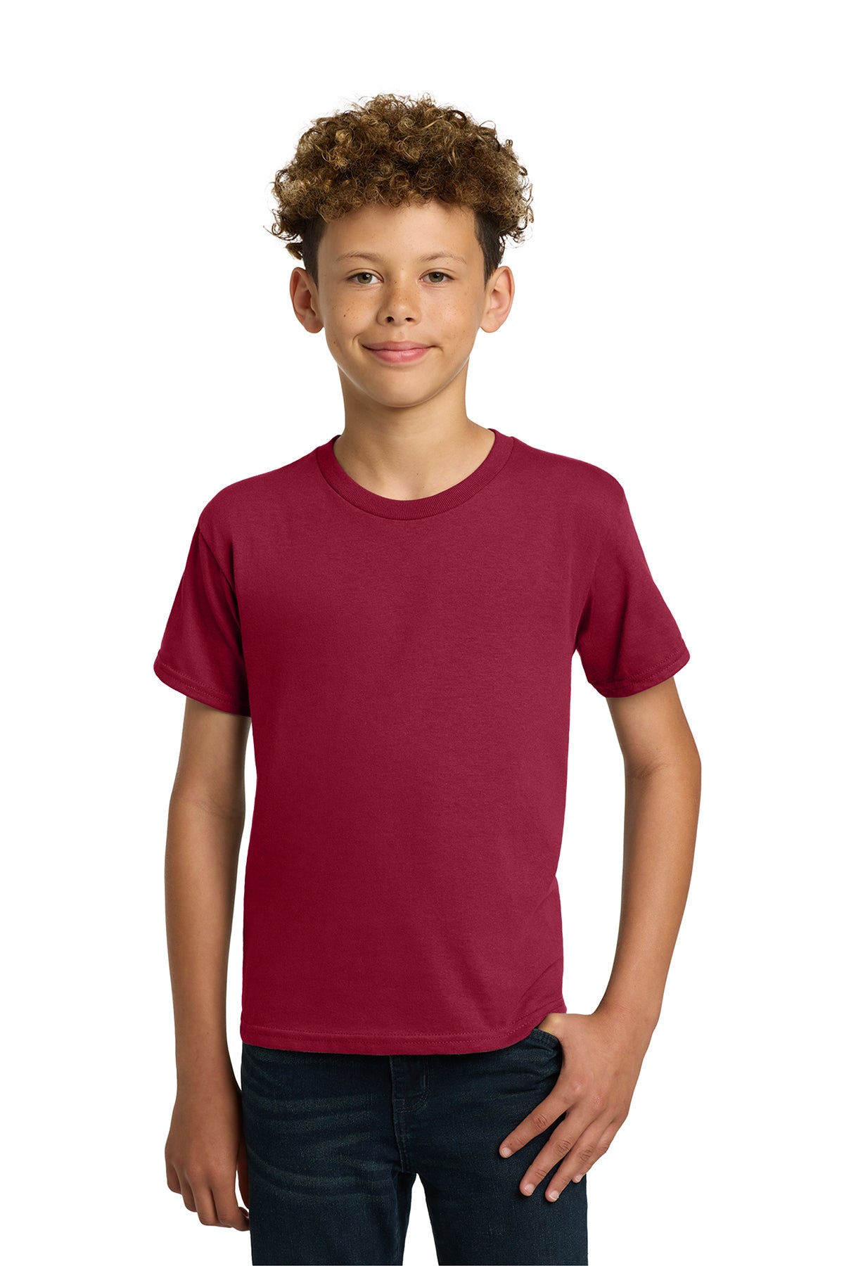 Gildan® 5000B Youth Heavy Cotton™ 100% Cotton T-Shirt - Cardinal Red