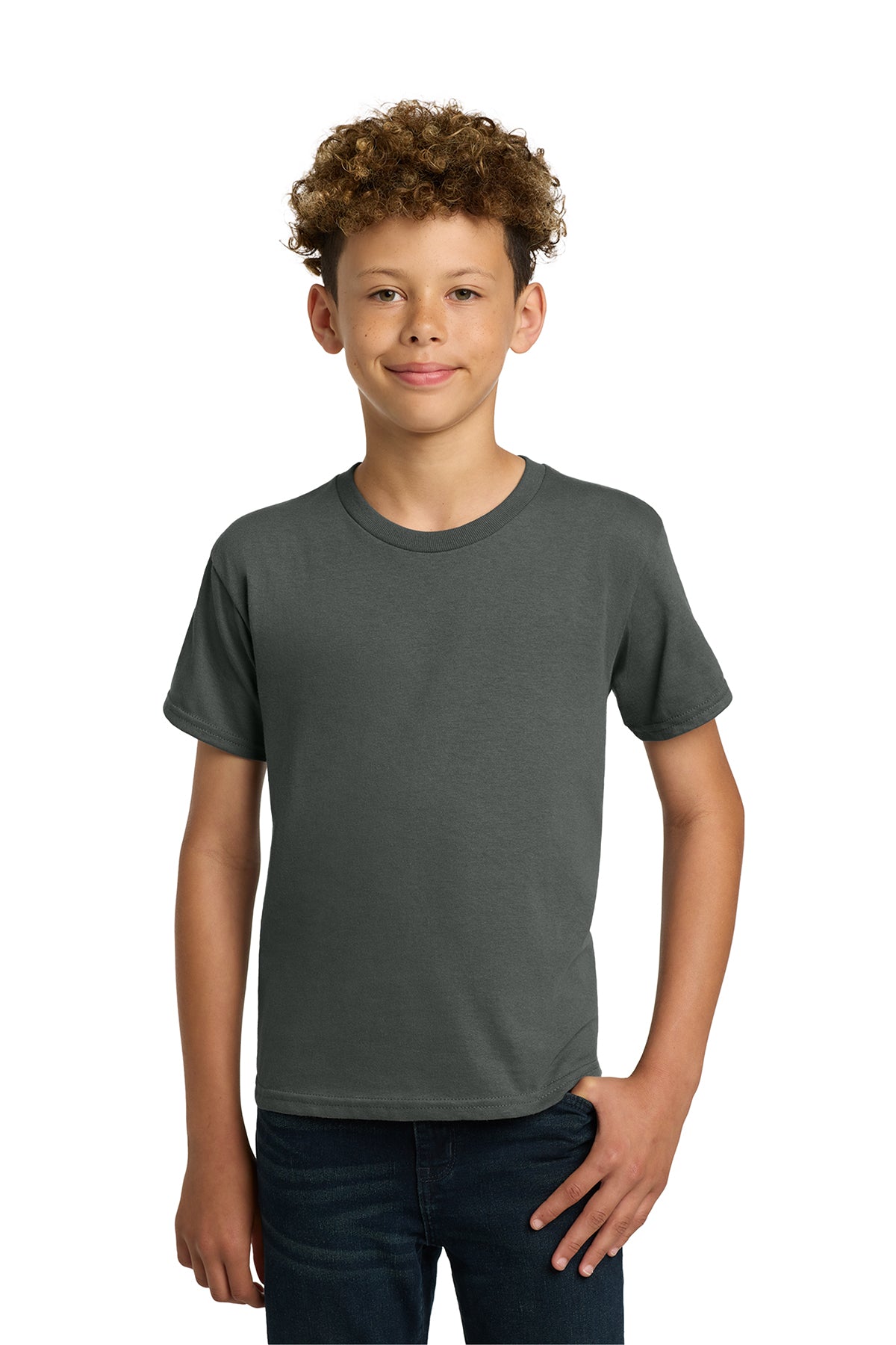 Gildan® 5000B Youth Heavy Cotton™ 100% Cotton T-Shirt - Charcoal