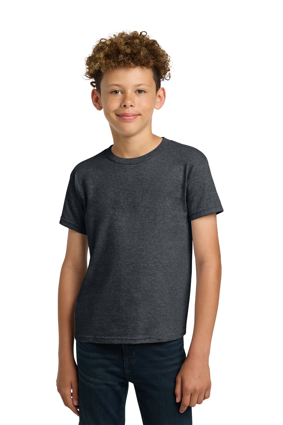 Gildan® 5000B Youth Heavy Cotton™ 100% Cotton T-Shirt - Dark Heather