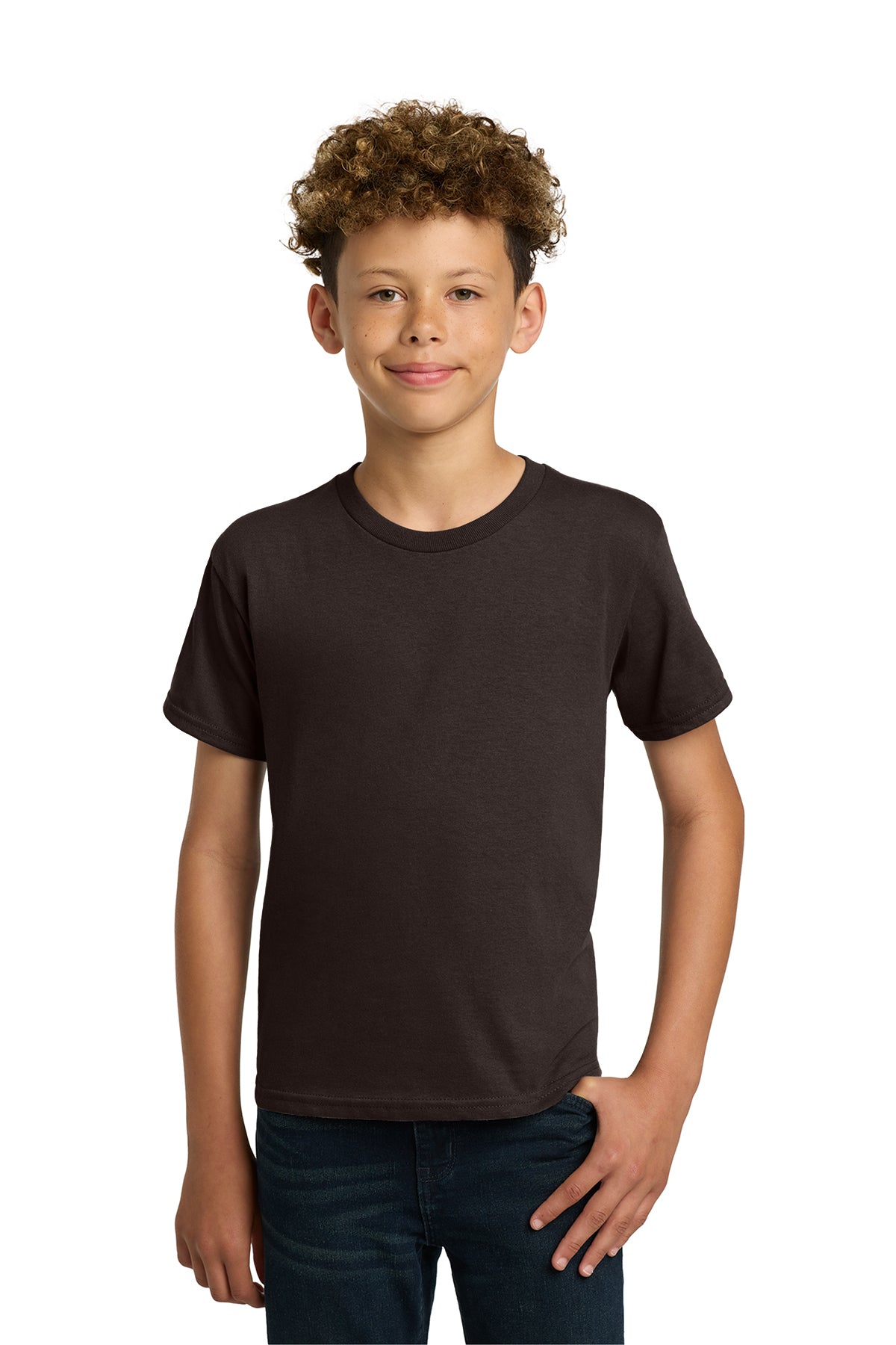 Gildan® 5000B Youth Heavy Cotton™ 100% Cotton T-Shirt - Dark Chocolate