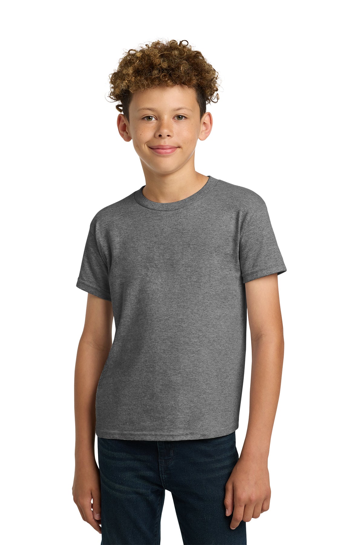 Gildan® 5000B Youth Heavy Cotton™ 100% Cotton T-Shirt - Graphite Heather