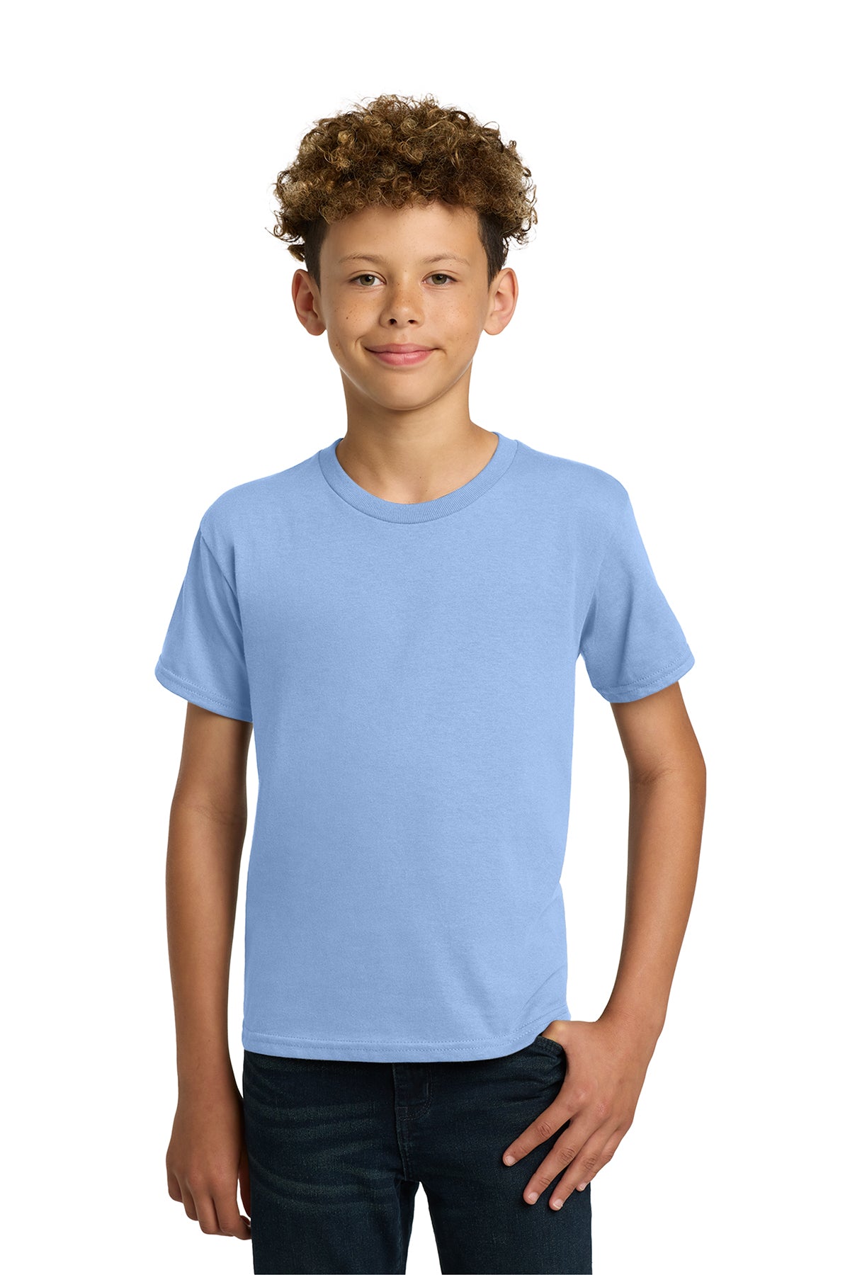 Gildan® 5000B Youth Heavy Cotton™ 100% Cotton T-Shirt - Light Blue