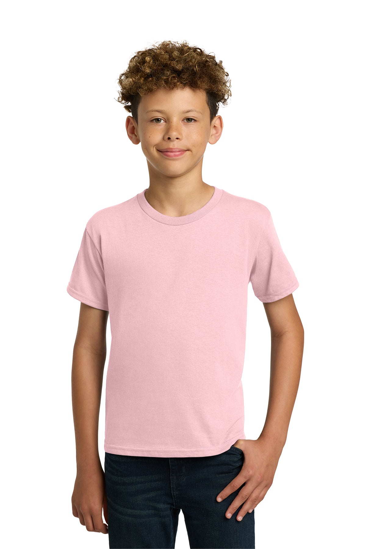 Gildan® 5000B Youth Heavy Cotton™ 100% Cotton T-Shirt - Light Pink