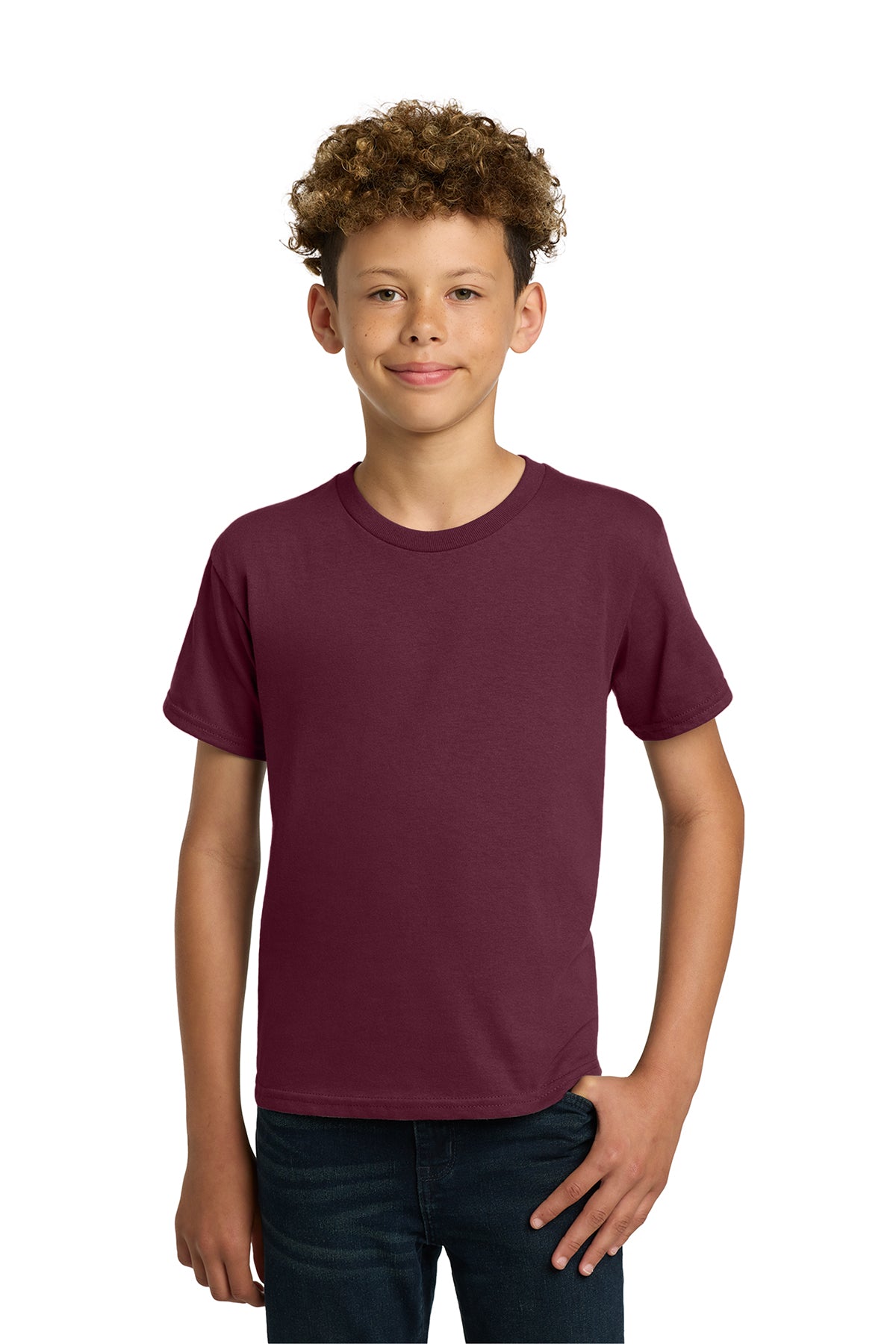 Gildan 5000B Youth Heavy Cotton 100% Cotton T-Shirt in Maroon