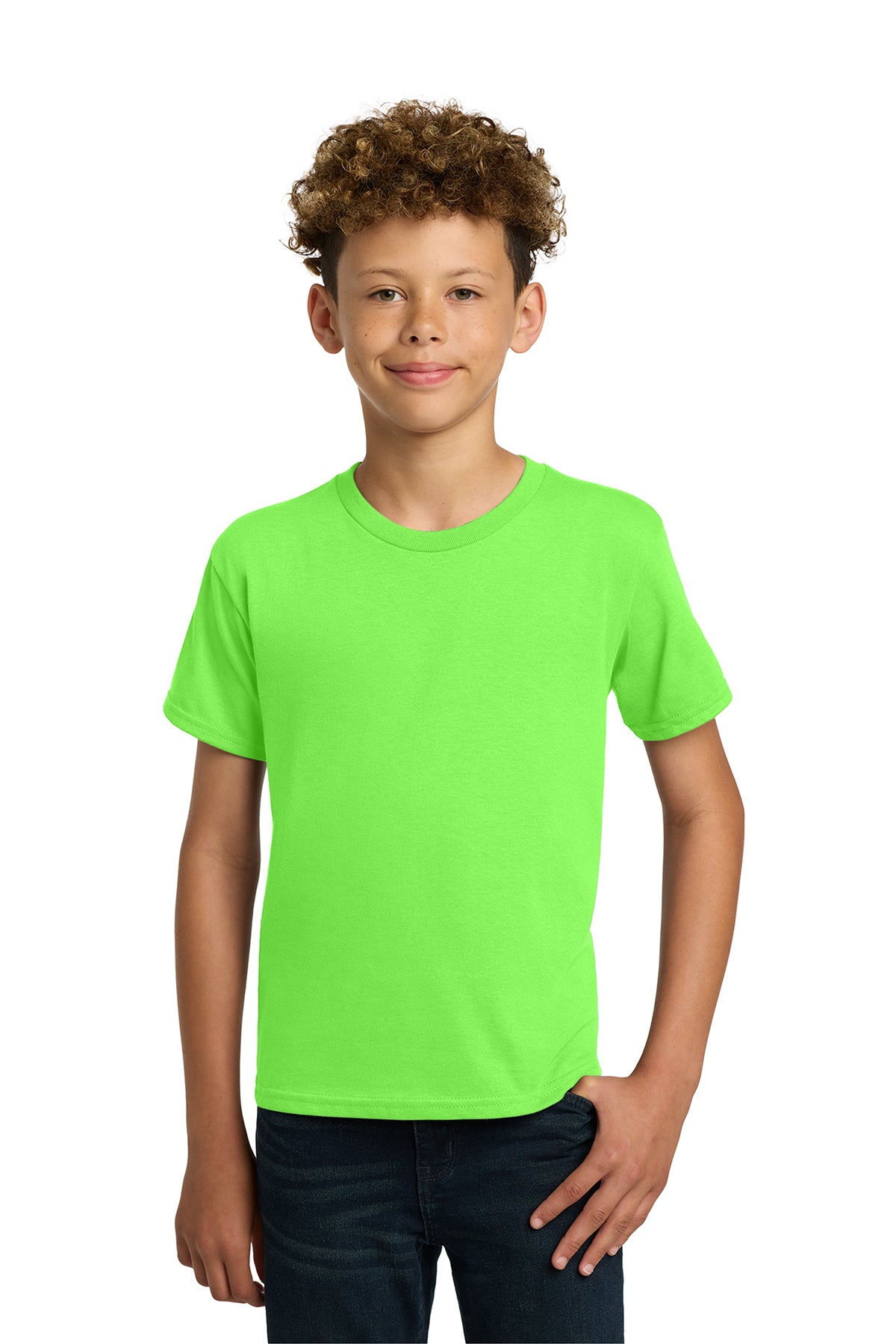 Gildan® 5000B Youth Heavy Cotton™ 100% Cotton T-Shirt - Neon Green