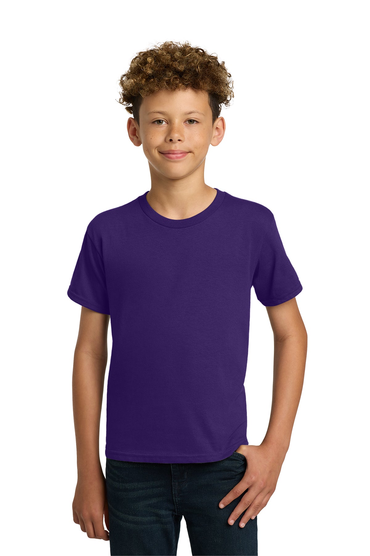 Gildan® 5000B Youth Heavy Cotton™ 100% Cotton T-Shirt - Purple