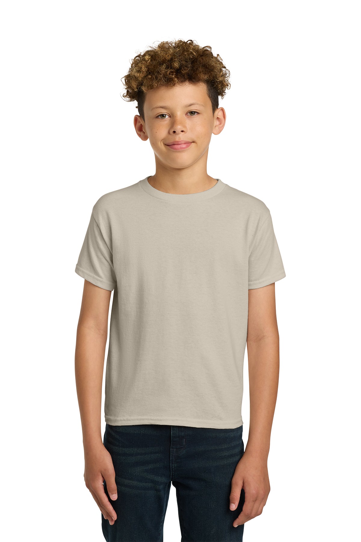 Gildan® 5000B Youth Heavy Cotton™ 100% Cotton T-Shirt - Sand