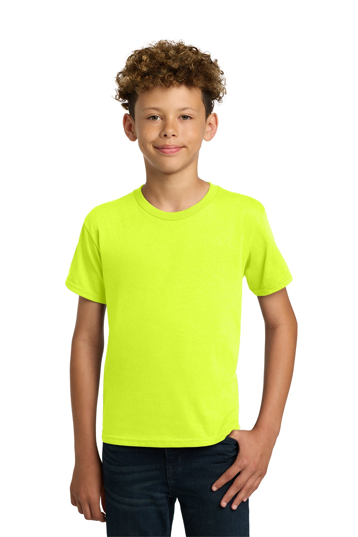 Gildan® 5000B Youth Heavy Cotton™ 100% Cotton T-Shirt - Safety Green