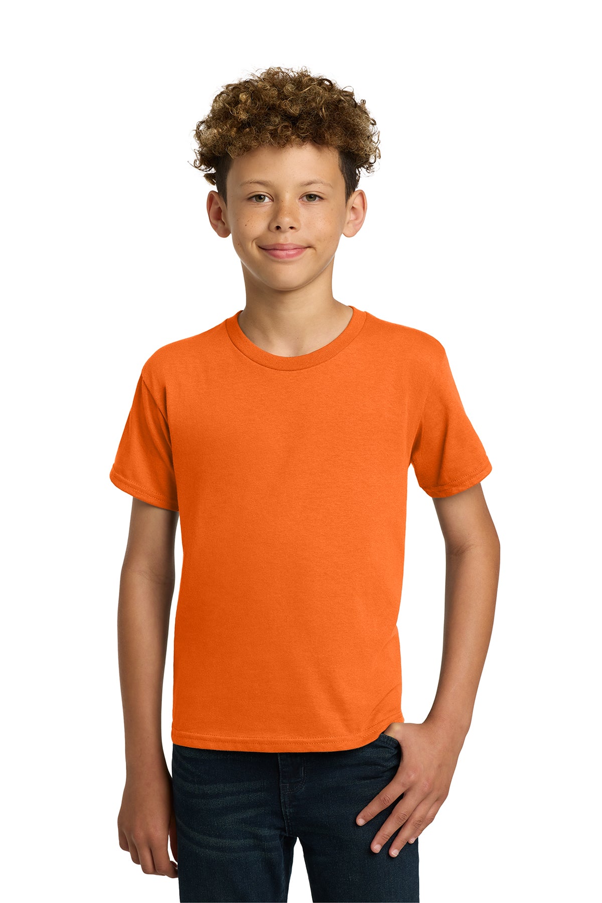 Gildan® 5000B Youth Heavy Cotton™ 100% Cotton T-Shirt - S. Orange