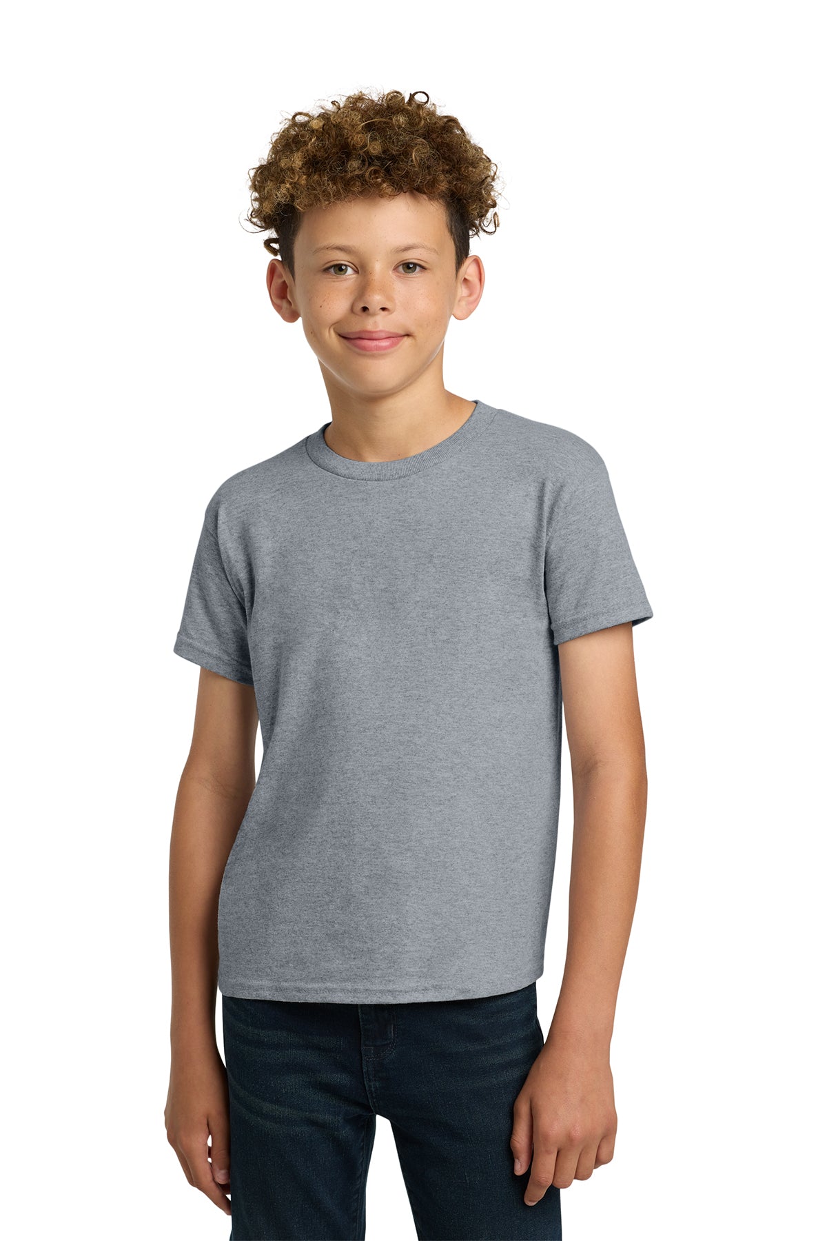 Gildan 5000B Youth Heavy Cotton 100% Cotton T-Shirt in Sport Grey