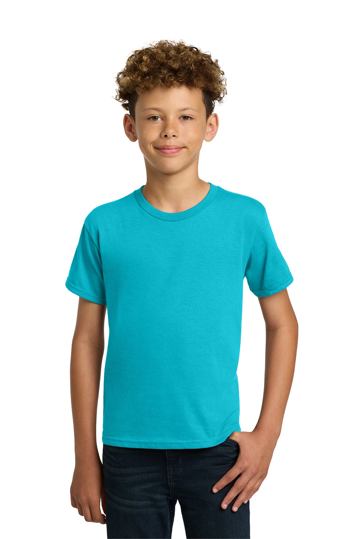 Gildan® 5000B Youth Heavy Cotton™ 100% Cotton T-Shirt - Tropical Blue
