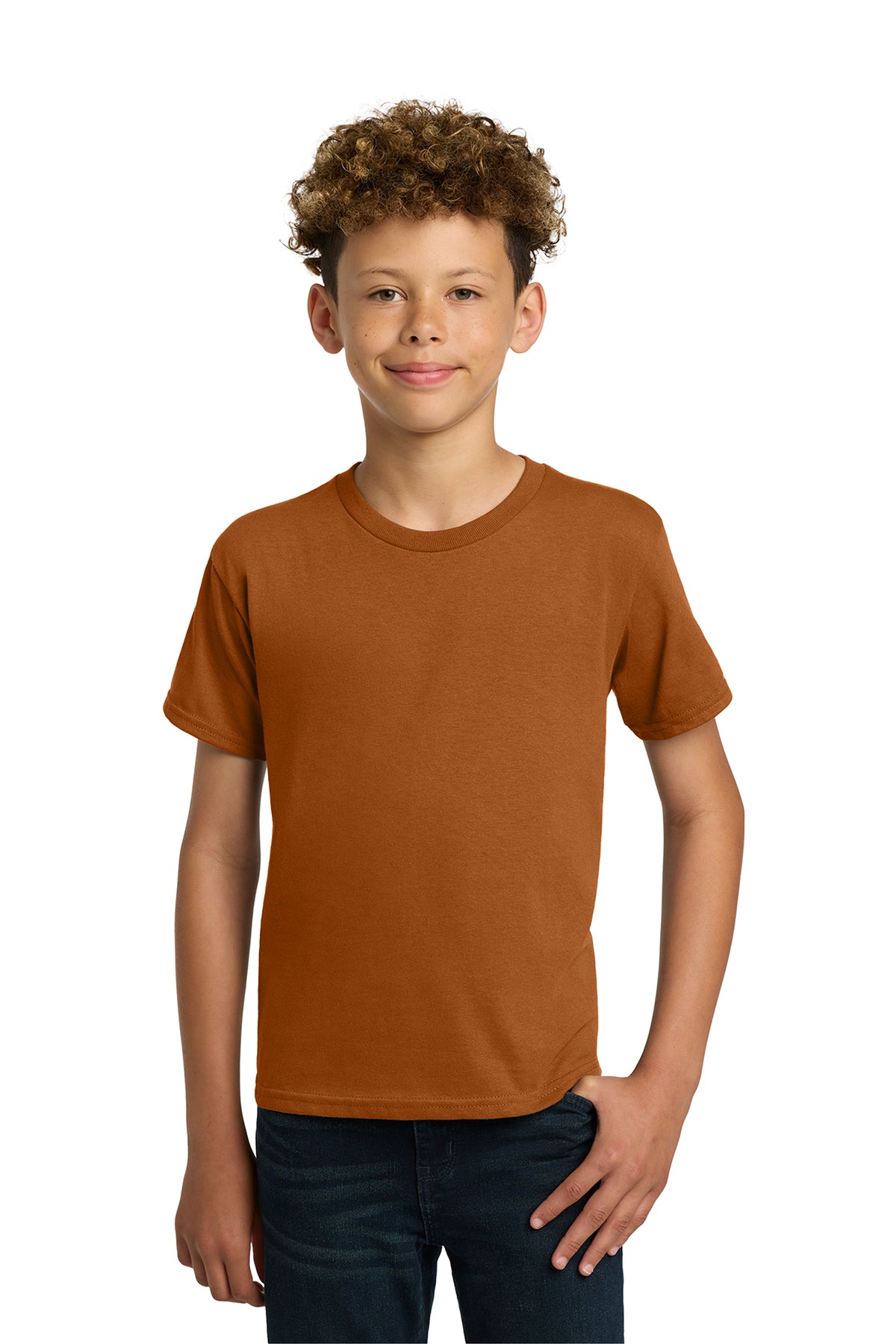 Gildan® 5000B Youth Heavy Cotton™ 100% Cotton T-Shirt - Texas Orange