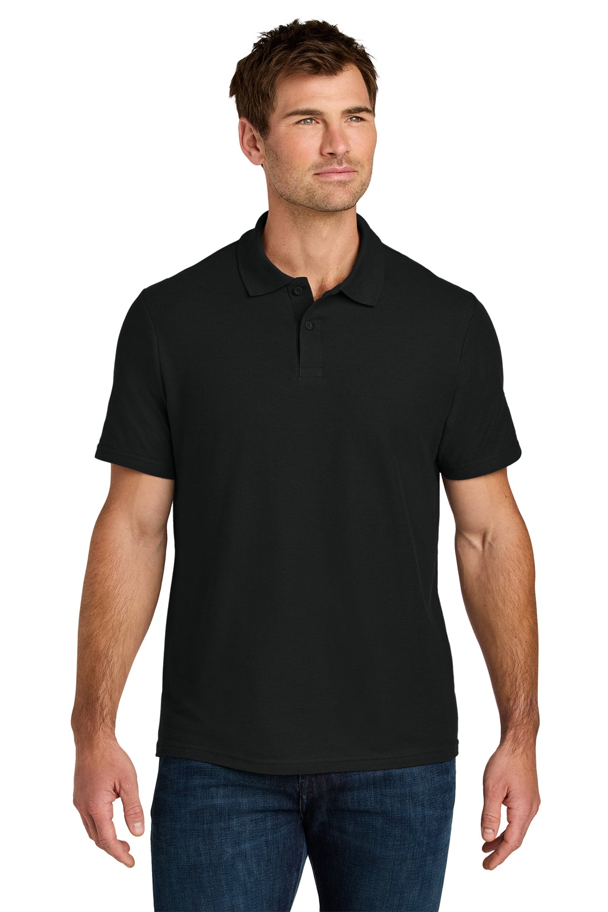 Gildan 64800 Softstyle Pique Polo in Black