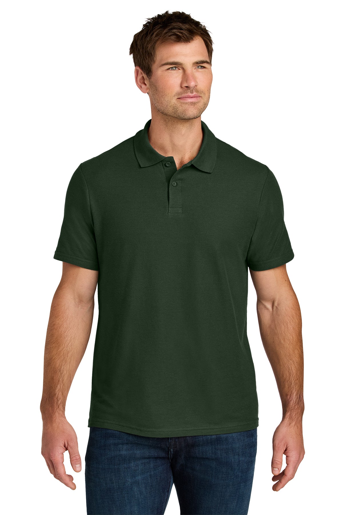 Gildan 64800 Softstyle Pique Polo in Forest Green