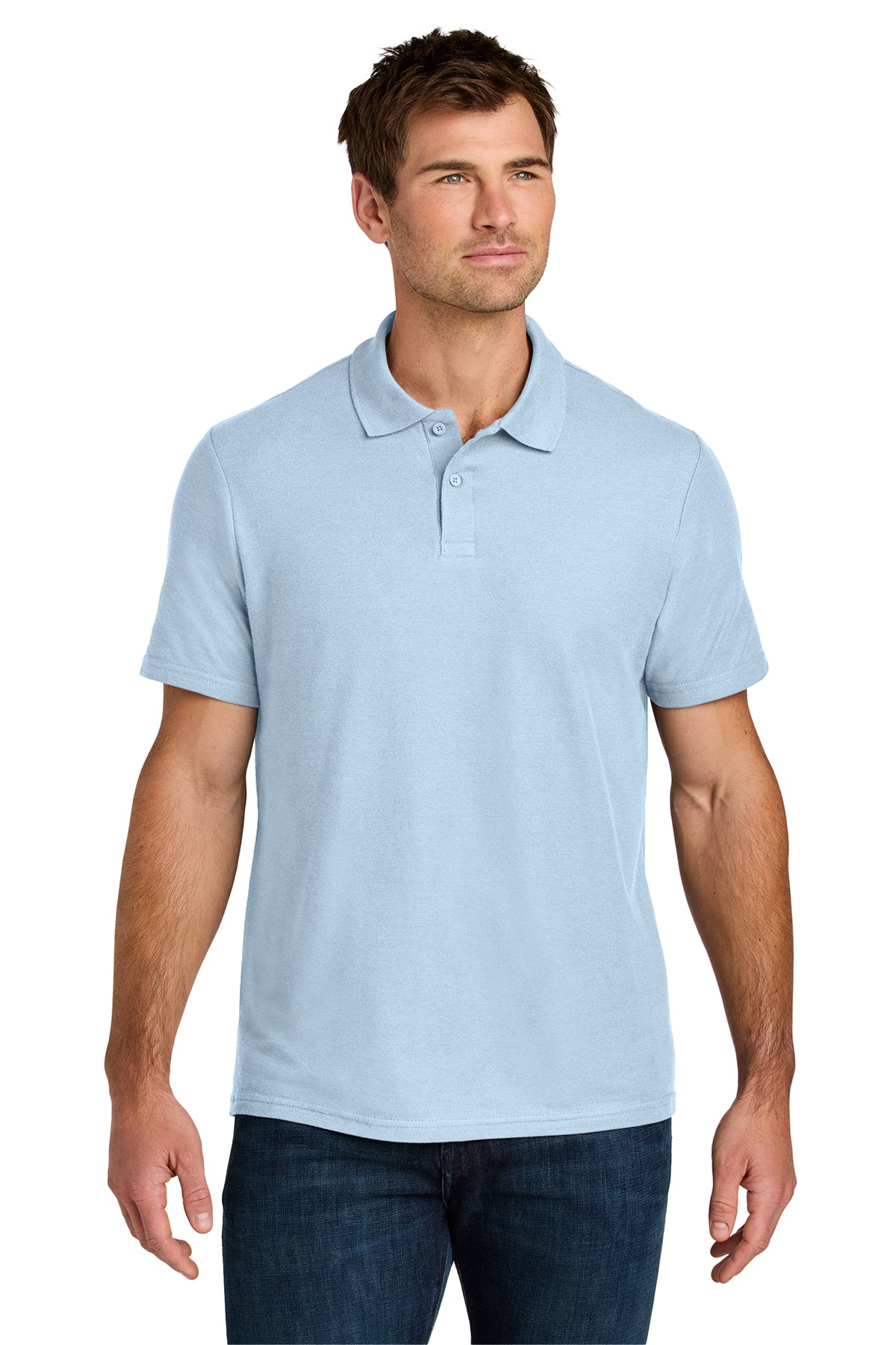 Gildan® 64800 Softstyle® Pique Polo - Light Blue