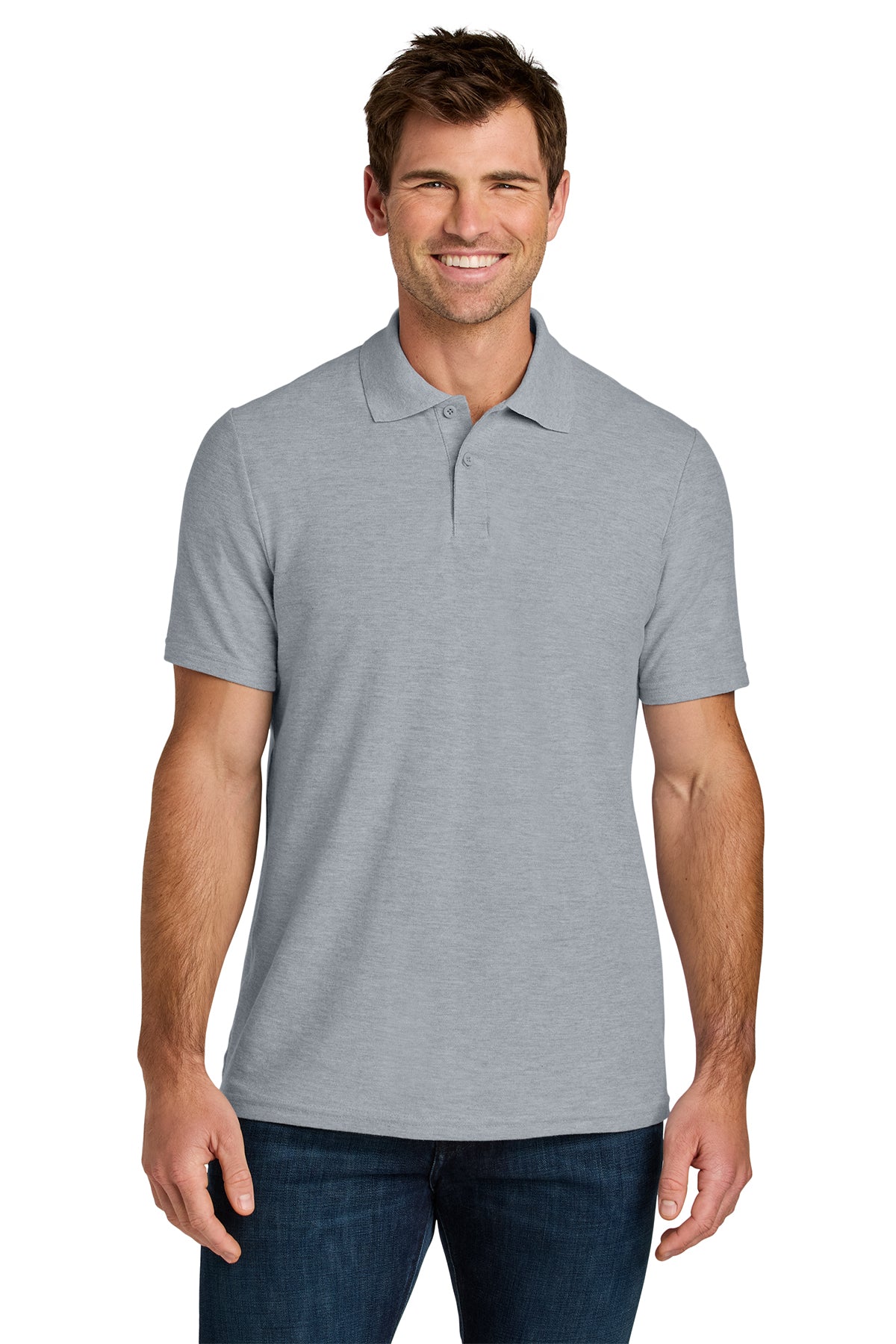 Gildan® 64800 Softstyle® Pique Polo - Ring Spun Sport Grey