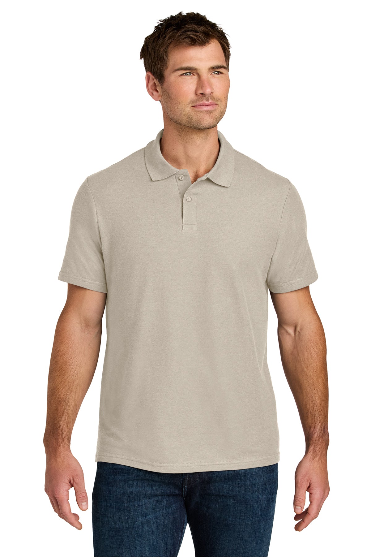 Gildan 64800 Softstyle Pique Polo in Sand