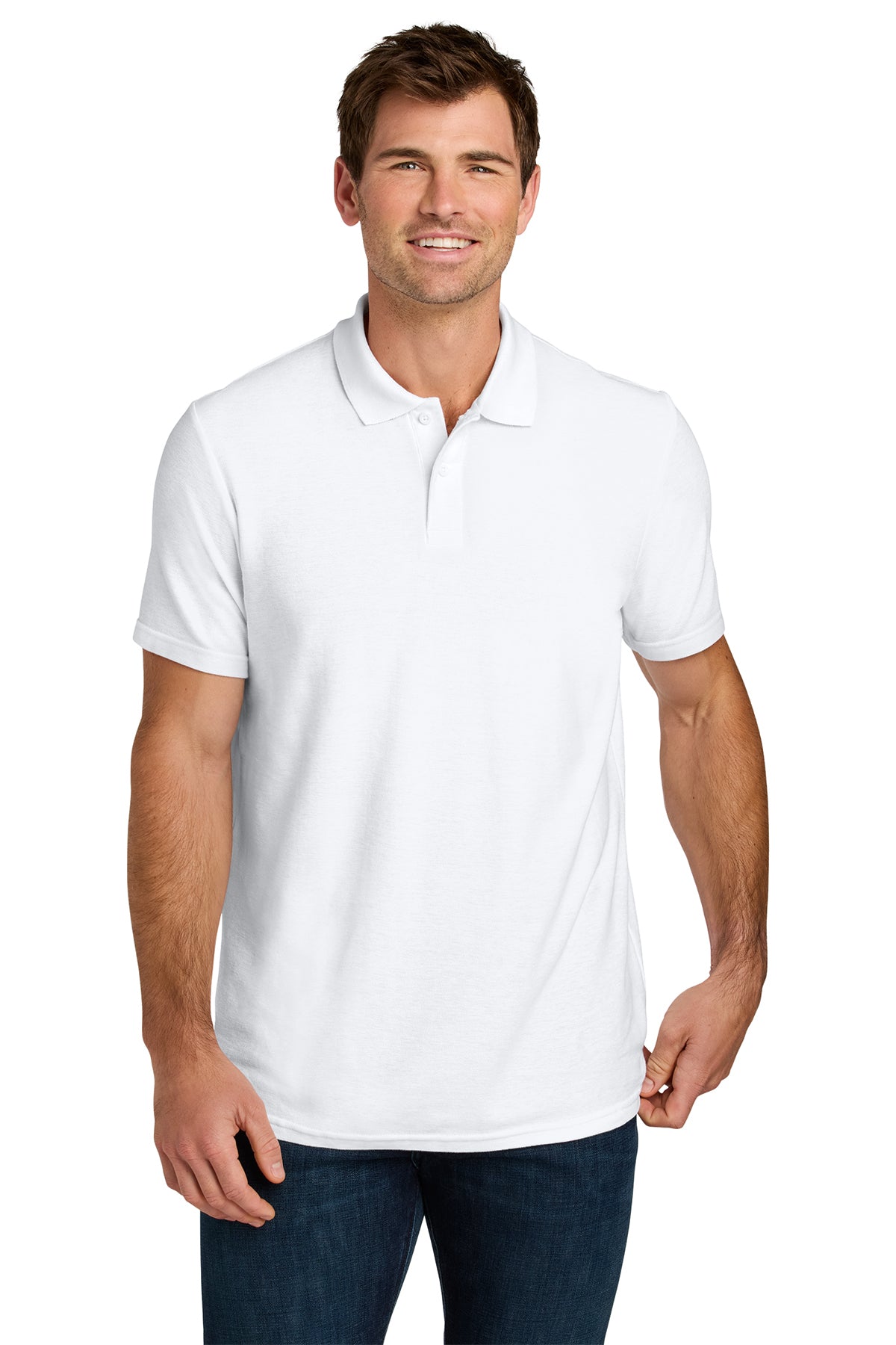 Gildan 64800 Softstyle Pique Polo in White