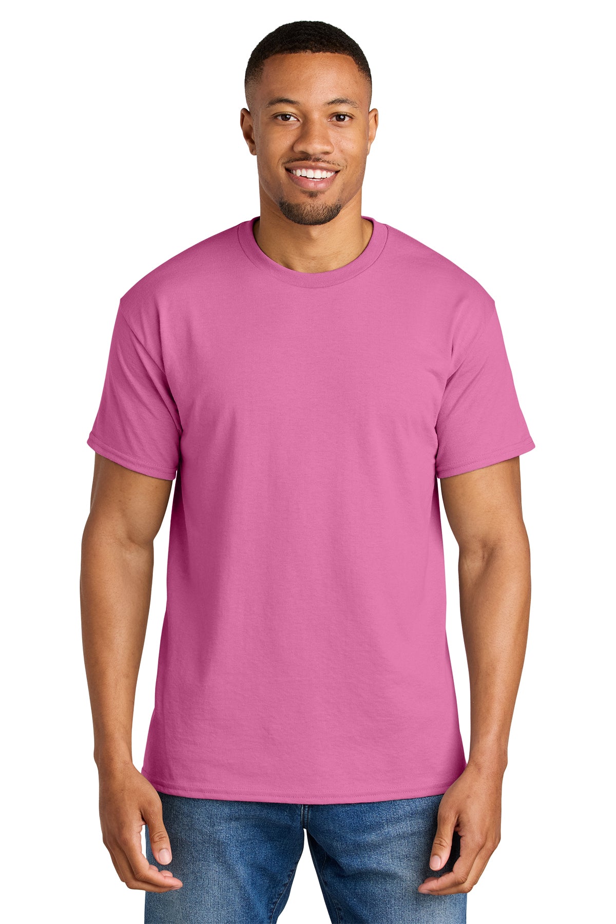 Gildan® 8000 DryBlend® 50 Cotton/50 Poly T-Shirt - Azalea