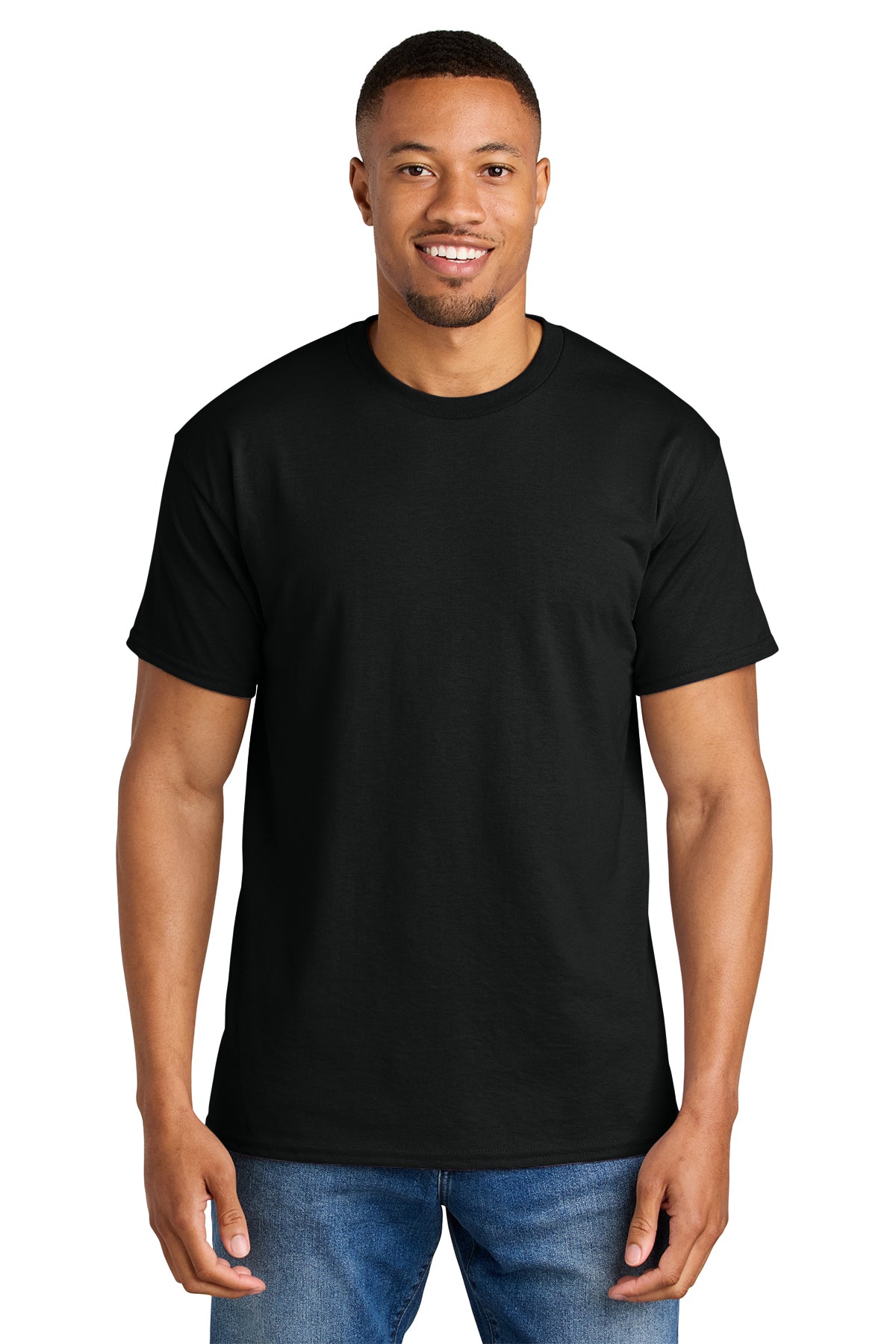 Gildan 8000 DryBlend 50 Cotton/50 Poly T-Shirt in Black