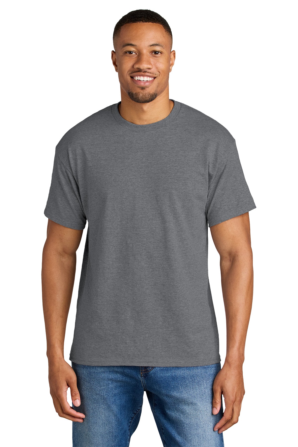 Gildan® 8000 DryBlend® 50 Cotton/50 Poly T-Shirt - Graphite Heather