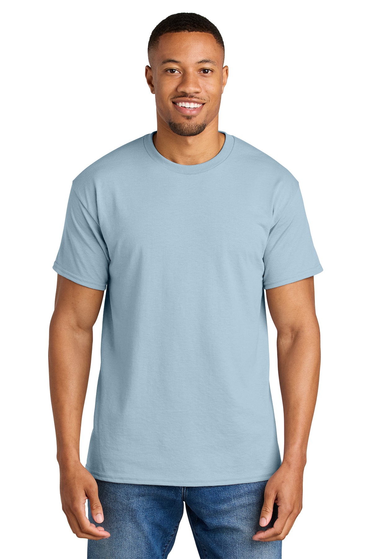 Gildan® 8000 DryBlend® 50 Cotton/50 Poly T-Shirt - Light Blue