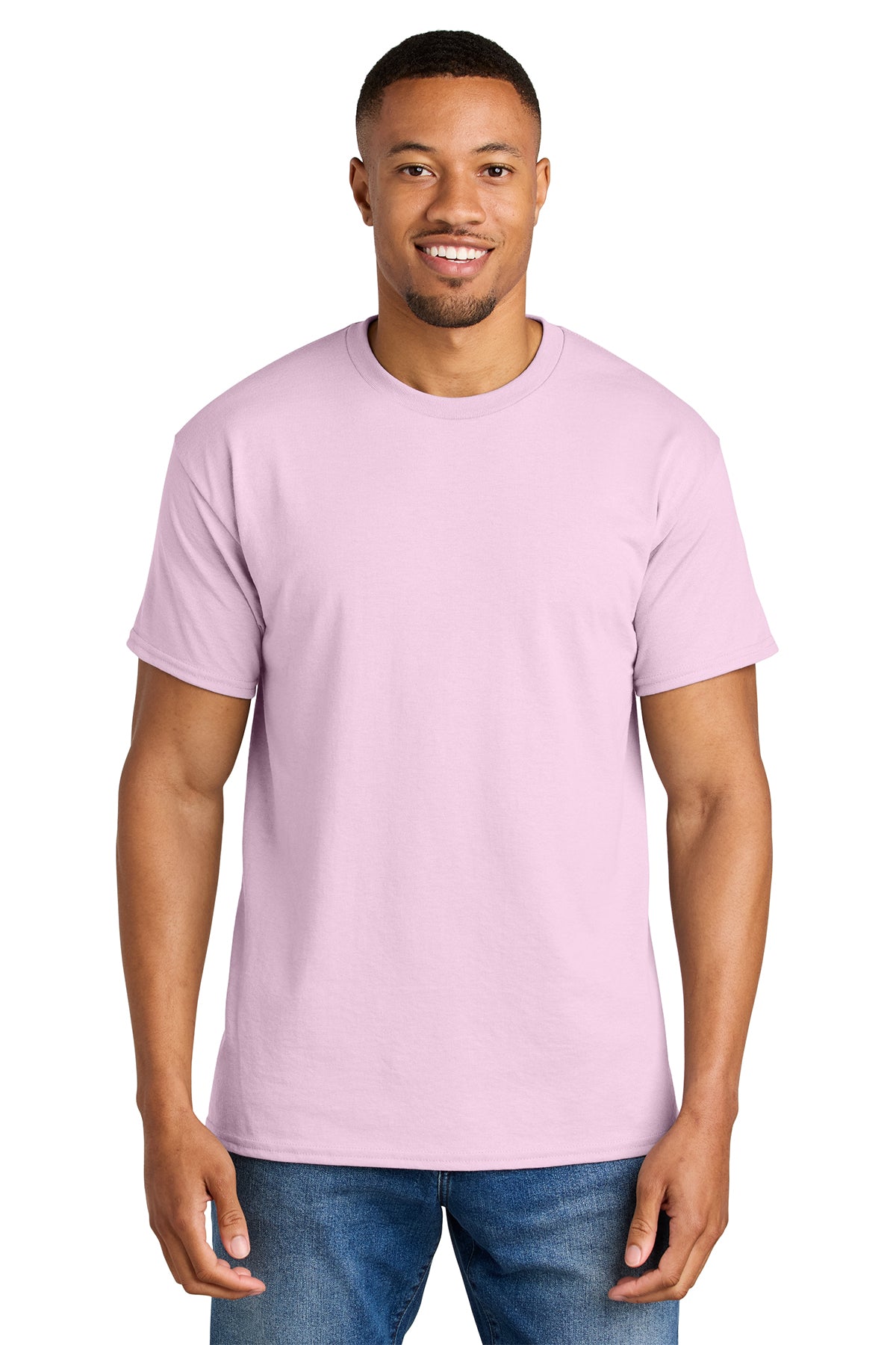 Gildan® 8000 DryBlend® 50 Cotton/50 Poly T-Shirt - Light Pink
