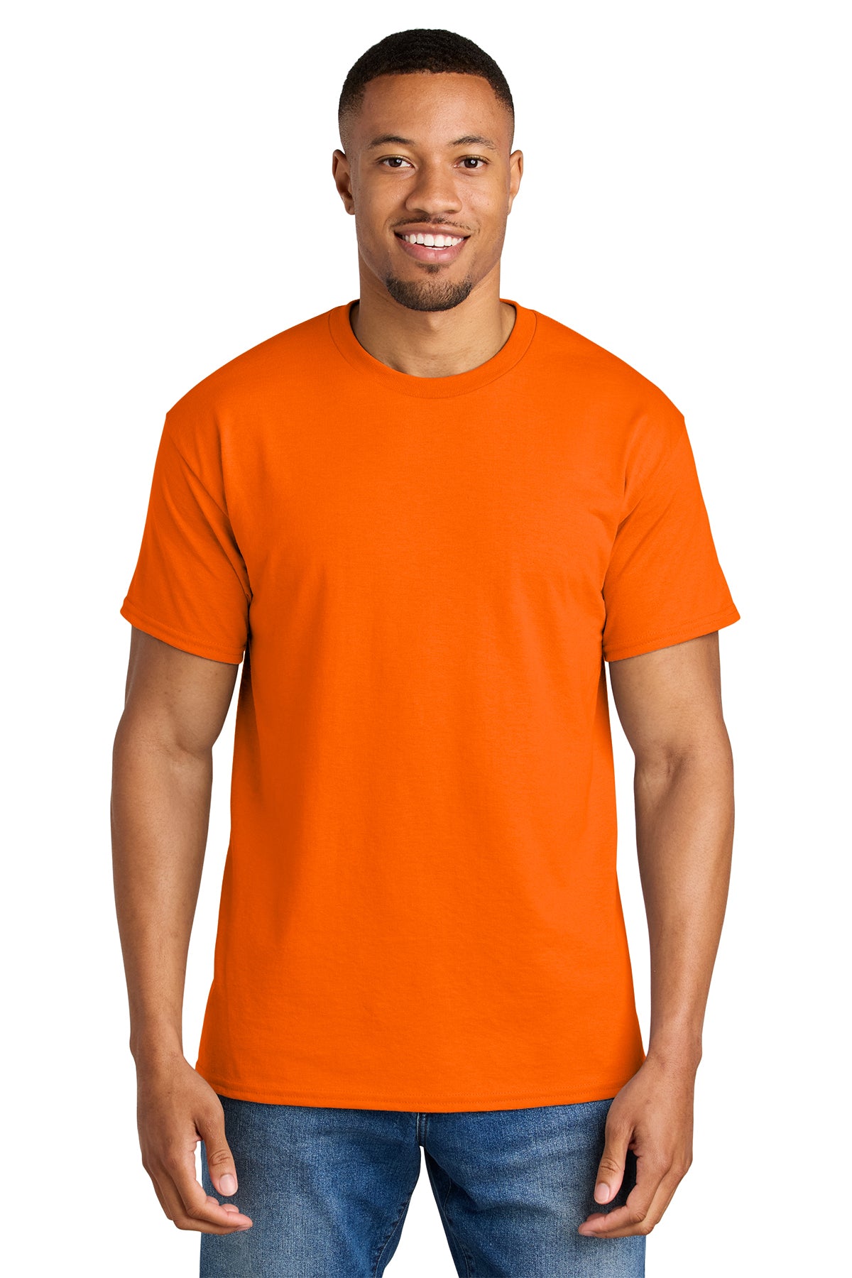 Gildan® 8000 DryBlend® 50 Cotton/50 Poly T-Shirt - S. Orange