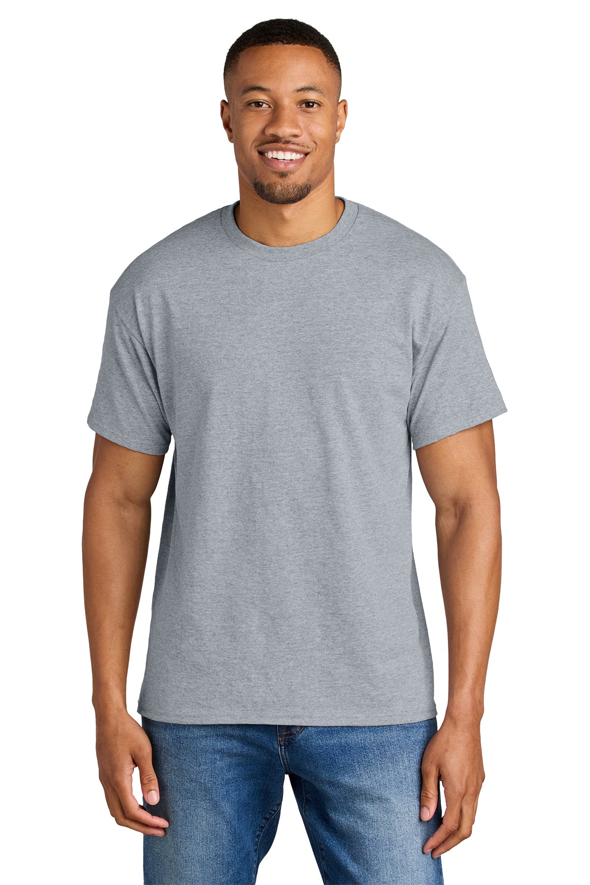 Gildan 8000 DryBlend 50 Cotton/50 Poly T-Shirt in Sport Grey