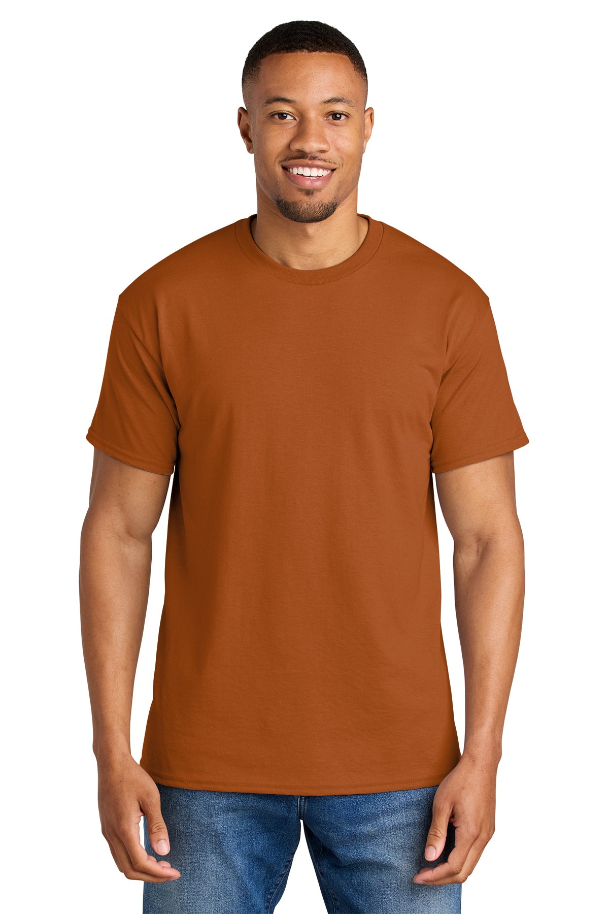 Gildan® 8000 DryBlend® 50 Cotton/50 Poly T-Shirt - Texas Orange