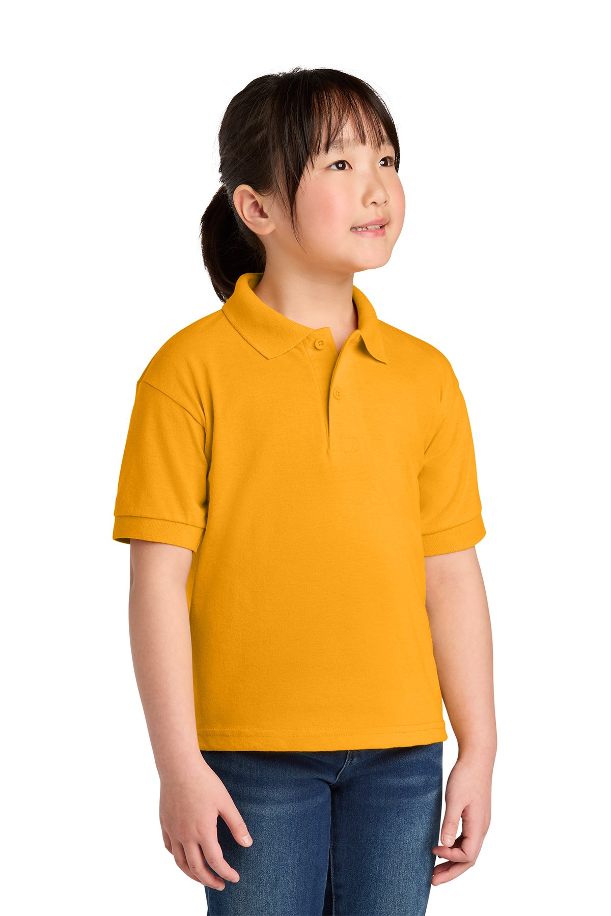 Gildan® 8800B Youth DryBlend® 6-Ounce Jersey Knit Sport Shirt - Gold