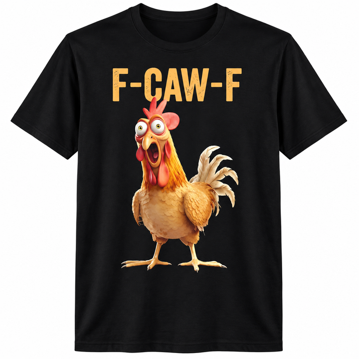F-CAW-F Funny Chicken T-Shirt