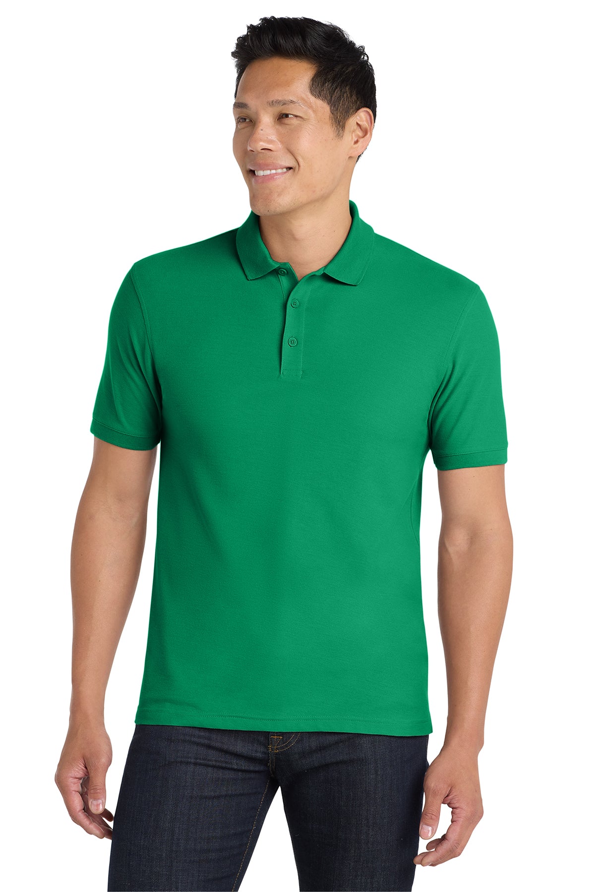 Port Authority® K100 Core Classic Pique Polo - Bright Kelly Green