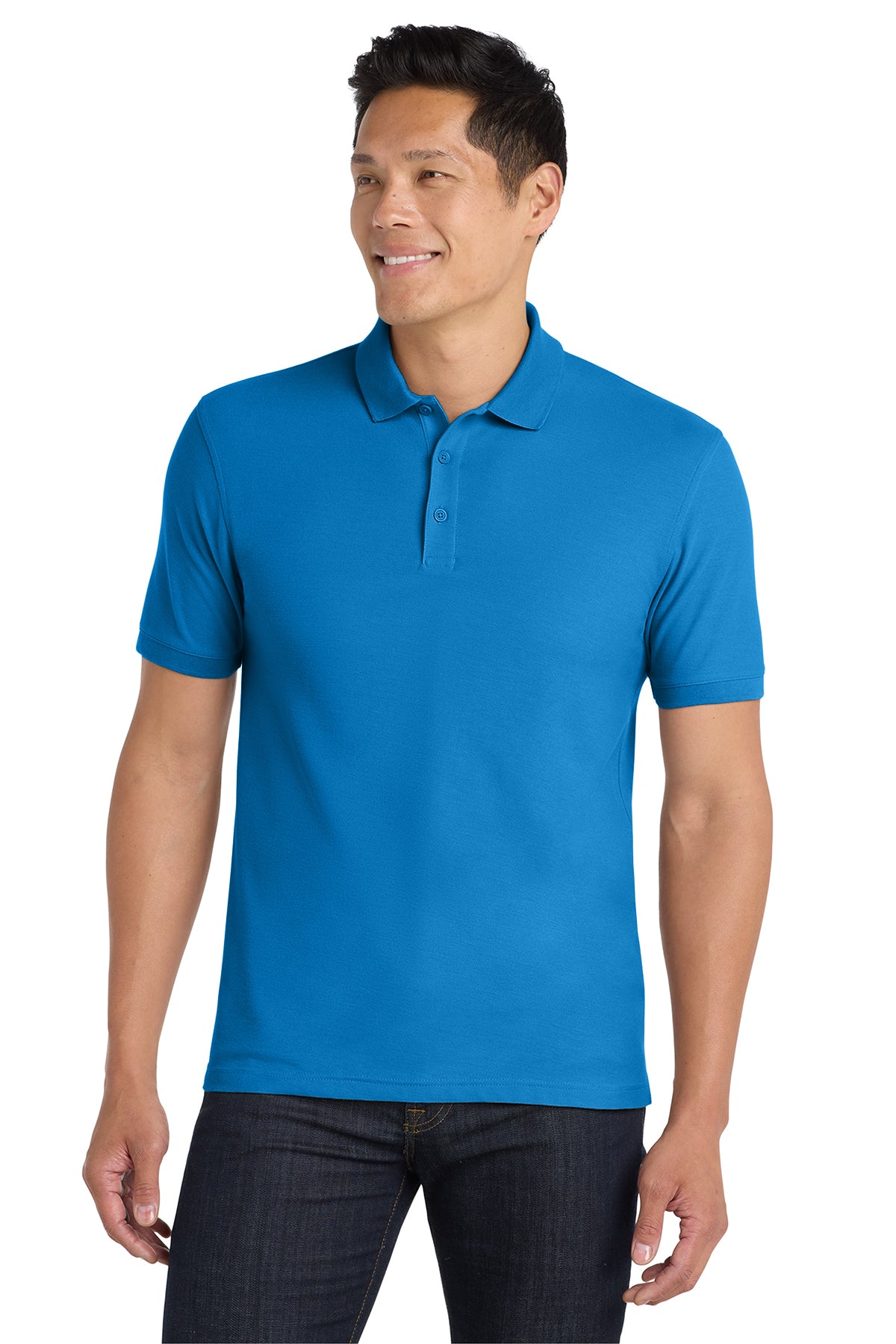 Port Authority® K100 Core Classic Pique Polo - Coastal Blue
